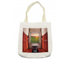 Window Railroad Travel Tote Bag