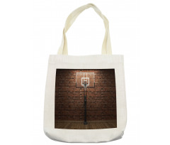 Basketball Field Sports Tote Bag