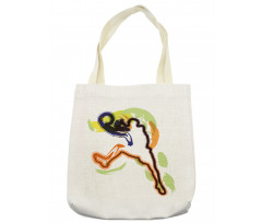 Man Playing Basketball Tote Bag