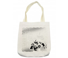 Character Running Passing Tote Bag