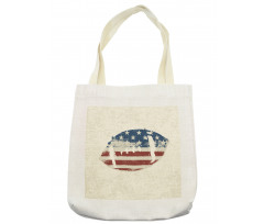 American Flag Football Tote Bag