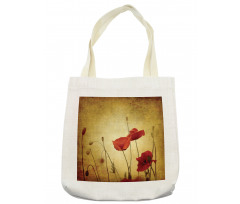 Poppy Flowers Bohemian Tote Bag