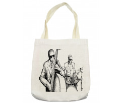 Jazz Band Musicians Tote Bag