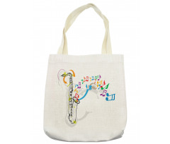 Festival Music Notes Tote Bag