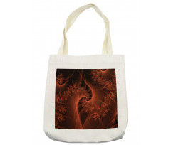 Digital Swirls Floral Tote Bag