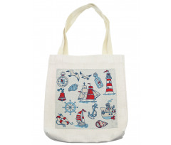 Cartoon Nautical Tote Bag