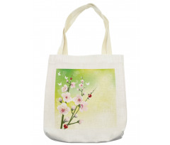 Blossoms Ladybugs Spring Tote Bag