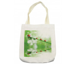 Ladybug on Water Image Tote Bag