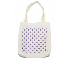 Watercolor Polka Dots Tote Bag