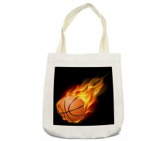 Basketball Fire Shoot Tote Bag