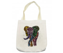 Floral Tribal Shapes Tote Bag