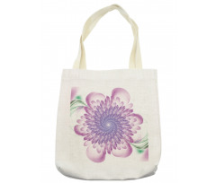 Floral Harmonic Spirals Tote Bag