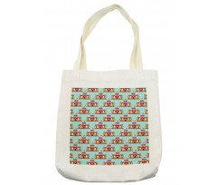 Cartoon Tent and Trees Fun Tote Bag