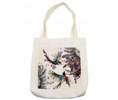 Lily Birds Watercolor Tote Bag