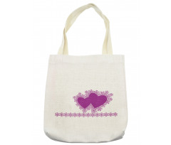 Romance Art 2 Heart Motifs Tote Bag