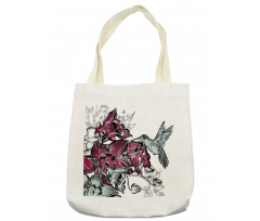 Orchids and Hummingbird Tote Bag