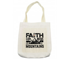 Faith Can Move Mountains Art Tote Bag