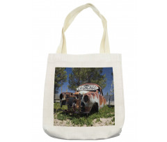 Old Abandoned Car USA Tote Bag