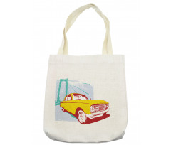 Old Car Grunge Artwork Tote Bag