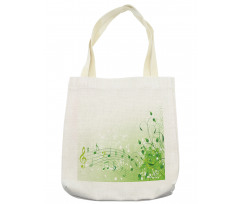 Curlicue Leaves Treble Chef Tote Bag