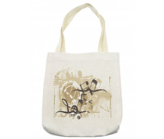 Treble Chef Halftone Motifs Tote Bag