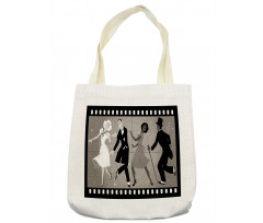 Dancing People Nostalgic  Art Tote Bag