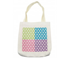 Polka Dots Patchwork Tote Bag