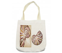 Seashells Abstract Boho Tote Bag