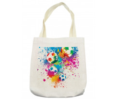 Colorful Splashes Balls Tote Bag