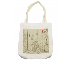 Sketchy Park Alley Tote Bag