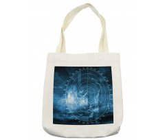 Digital Futuristic Ship Tote Bag