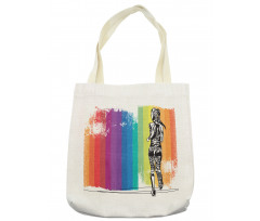 Marathon Runner Ombre Tote Bag