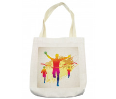 Silhouette Winner Man Tote Bag