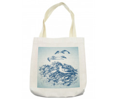 Seagull Mountain Sketch Tote Bag