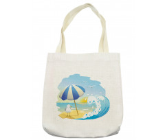 Seagull at Beach Kids Tote Bag