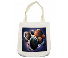 Milky Way Planets Space Tote Bag