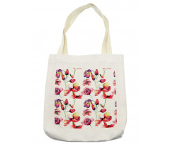 Blooming Tulip Poppy Tote Bag