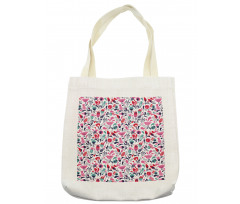 Ornate Swirls Tulip Art Tote Bag