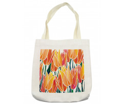 Floral Tulip Garden Tote Bag