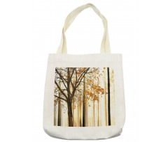 Bare Branches Fall Leaves Tote Bag