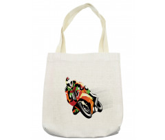 Motorcycle Racer Sport Tote Bag