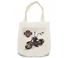 Old Classic Motorcycle Tote Bag