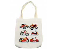 Motorcycle Hippie Tote Bag