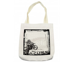 Motocross Racer Tote Bag