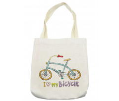 Bicycle Kids Love Words Tote Bag