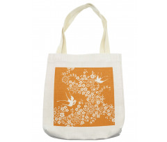 Japanese Tree Birds Art Tote Bag