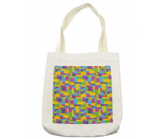 Colorful Blocks Game Cube Tote Bag