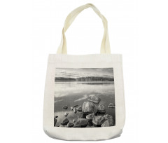 Rock in Lake Shore Tote Bag