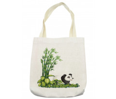 Panda Bear Bamboo Tote Bag