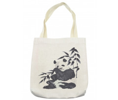 Panda in Zoo Chinese Tote Bag